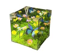 Butterfly Night Light Lampe, Butterfly Crystal Ambice Lighting For Chack - Plug and Play Ambiance Ambiance Nightlight Desk Decor For Bedside Nursery Funcionalidad De Estabilidad Amigable: La Con