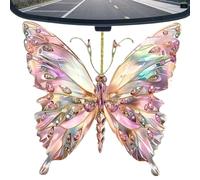 Butterfly Ornaments - Acrylic 2D Rainbow Glitter, Flying Animal Decoration For Car, Purse, Home, Door, Kids, Rearview Mirror | Christmas, Birthday, Vehicle Interiors, Room Decor, Present Ideas