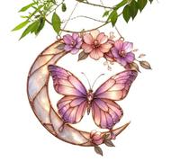 Butterfly Ornaments - Small 2D Acrylic Sun Catcher Decorations, Outdoor Wall Art Hanging Decor for Backyard Patio Balcony Tree Window | Decorative Home Accents for Living Room Bedroom Party Birthday