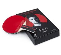 Butterfly Ovtcharov Striker Raqueta de Ping Pong Profesional para Jugadores de Ping Pong de Mesa ambiciosos | Aprobación ITTF para competiciones | Almohadillas Extremadamente adherentes para máximo