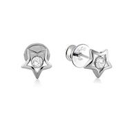 butterfly Pendientes De Plata Para Niñas Con Cristales Brillantes Y Diseño De Estrella