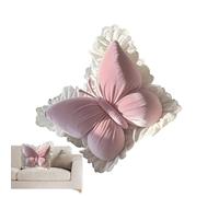 Butterfly Pillow | Plush Stuffed Butterflyy Animal Cushion | Lightweight Velvet Sofa Ornament for Halloween Christmas Stocking Stuffers Bed Couch Desk Girlfriend Girls Kids Adults Baby