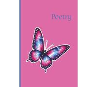 Butterfly Poetry Book For Writing Poems (Pink) • Journal • Diary • Composition Book • Songbook: Lined Notebook For Women, Teens, & Girls | For Poems, ... Writing | Cute Aesthetic Pink & Blue Design