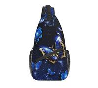 Butterfly Sling Bag Casual Crossbody Hombro Mochila Chest Daypack para Viajes Deporte Senderismo Gimnasio
