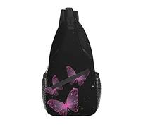 Butterfly Sling Bag Casual Crossbody Hombro Mochila Chest Daypack para Viajes Deporte Senderismo Gimnasio