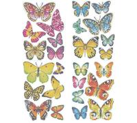 Butterfly Stickers, Kids Stickers, Handmade Gem Stickers, Decorative Gem Stickers, Decorative Rhinestone Stickers for Kids' Projects Colorful Butterfly Gem Stickers for Crafting