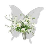 Butterfly Vase | Modern Acrylic Butterfly Home Decor,Decorative Vases for Home Decor,for Bedroom Living Room Bathroom Kitchen Entryway Apartment Farmhouse Office Desk Shelf