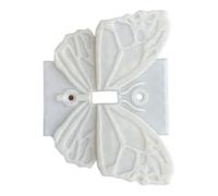 Butterfly Wall Plate Cover, Decorative Single Toggle, 1 Gang Walls Plate, Women Light Button, Plates, Poly Lactic Acid, Ideal for Kitchen, Farmhouse, Bedroom, Bathroom, Art Decor
