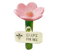 Butterfly Watering Station - Flower Shaped Bee Feeder Drinking Cups,Hygienic Thirsty Pollinators Feeder Colorful Butterfly Cups for Lawn Driveway Farm Patio