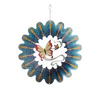 Butterfly Wind Spinners Outdoor - 3D Wind Sculptures Ornaments, Winds Spinner Metal Winds Sculpture Catcher Hangable Ornaments For Garden Decor