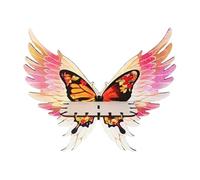 Butterfly Wing Corner Shelf - Houten zwevende plank, hangende displaystandaard voor kamers | Crystal Displays Shelves Gothic Walls opbergrek voor wanddecoratie voor het tentoonstellen van foto's en de
