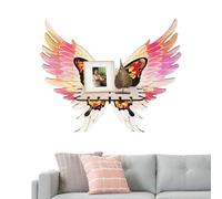 Butterfly Wing Shelf, Angel Wing Display, Floating Wall Shelf with Easy to Install, Space Saving and Multifunctional Design for Bedrooms, Living Rooms, 1 Piece