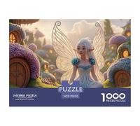 Butterfly Wings Princess 1000 Piezas Papel Ecológico Rompecabezas Princess with Wings Liberador De Estrés Juego Creativo Puzzle para Niños Pequeños 70x50cm/1000pcs