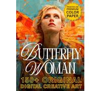 Butterfly Woman: Original Digital Creative Art: 150+ breathtaking AI-generated artworks celebrating the eternal dance between feminine grace and butterfly metamorphosis | Premium color ink & Paper