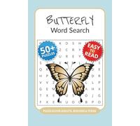 Butterfly Word Search Puzzle Book: 50+ Word Searches with Easy to Read Print about Butterflies, Butterfly Names, Butterfly Species and More I 6x9 ... for butterfly lovers and nature enthusiasts