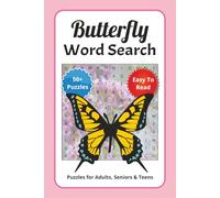 Butterfly Word Search Puzzle Book: Butterflies, Gardens, and Nature Word Search Fun