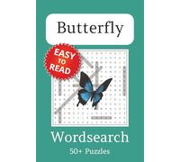 Butterfly Word Search Puzzle Book: Word Searches with Easy to Read Print about Butterflies | 6x9 inches, 110 pages | 50+ Puzzles