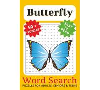 Butterfly Word Search Puzzle Book: Word Searches with Easy-to-Read Print about Butterflies, Butterfly Life Cycle, Butterfly Habitat and More | 6x9 ... for Vacations, Holidays and Leisure Times