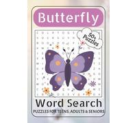 Butterfly Word Search Puzzle Book: Word Searches with Easy to Read Print about Butterflies, Flowers, Nature and More | 6x9 inches, 110 pages | 50+ ... Gifts for Vacations, Holidays and Free Times