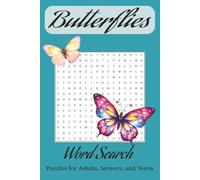 Butterfly Word Search Puzzle Book: Word Searches with Easy to Read Print about Butterflies, Insects, Caterpillars and more | 6x9 inches, 110 pages | ... for Vacations, Holidays, and Free Time