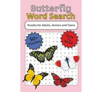 Butterfly Word Search Puzzle Book: Word Searches with Easy to Read Print about Butterflies, Insects, Nature and More | 6x9 inches, 110 pages | 50+ Puzzles … Gift for Vacations, Holidays and Free Times