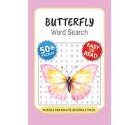 Butterfly Word Search Puzzle Book: Word Searches with Easy to Read Print about Butterfly, Butterfly Habitats, Butterfly Vocabulary and More I 6x9 ... … Gift for Vacations, Holidays and Free Times