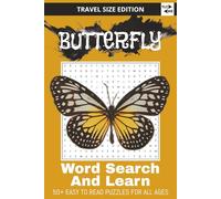Butterfly Word Search Puzzle Book: Word Searches with Easy to Read Print about butterfly, butterfly workbook, butterfly work and More | 6x9 inches, ... TRAVEL SIZE Think and Learn Puzzle Books)