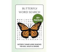 Butterfly Word Search Puzzle Book: Word Searches with Easy to Read Print about Butterfly, Cocoon, Nectar and More | 6 x 9 inches, 110 pages | 50+ Puzzles... Gift for Vacations, Holidays and Free Times