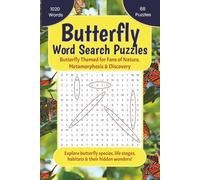 Butterfly Word Search Puzzles: Butterfly Themed Word Search Puzzle Book for Adults, Lepidopterists & Nature Lovers - Explore Butterfly Species, Life ... more - Gifting, Relaxing & Free Time, 6x9 in.