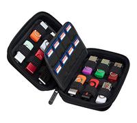 ButterFox Soporte de memoria USB para bolígrafo y tarjeta de memoria SD SDXC SDHC tarjeta de memoria / funda para disco duro externo / organizador universal de accesorios electrónicos (12 USB+16 SD)