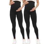 Buttergene - Mallas de premamá para Mujer, con Cintura por Encima del Vientre, Ropa Deportiva de Embarazada para Entrenamiento o Yoga