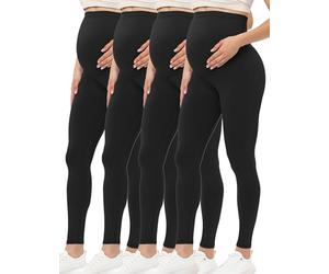 Buttergene - Mallas de premamá para Mujer, con Cintura por Encima del Vientre, Ropa Deportiva de Embarazada para Entrenamiento o Yoga