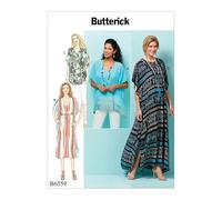 Butterick 6559 - Patrones de costura para blusas, túnicas, caftanes y (XSM-SML-MED)