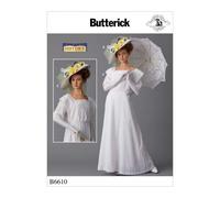 Butterick 6610 - Patrones de costura para vestidos y gorros (tamaño A5)