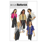 Butterick B5529 - Patrón de Costura para Confeccionar Chaqueta de Mujer (5 diseños, Tallas L-XXL, en inglés y alemán)