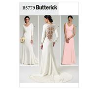Butterick B5779 - Patrón de Costura para Confeccionar Vestido de Novia y de Dama de Honor