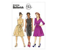Butterick B5850 - Patrones de Costura (Vestidos para Mujer, 4 Modelos, en inglés y alemán)