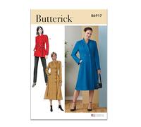 Butterick B6917D5 Abrigo de mujer D5 (4-6-8-10-12), papel