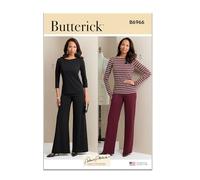 BUTTERICK B6966E5 - Tops y pantalones de punto para mujer E5 (14-16-18-20-22)