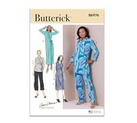 BUTTERICK B6976B5 - Conjunto de descanso para mujer de Palmer/Pletsch B5 (8-10-12-14-16)