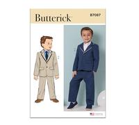 Butterick B7087 - Patrón de costura para blazer y pantalones de niño