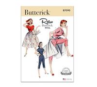 Butterick B7090 - Patrón de costura para mono y falda de mujer