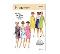 Butterick B7091 - Patrón de costura para vestido de una pieza para mujer