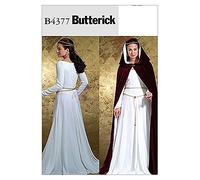 Butterick McCall's Patterns B4377 Patrón para Vestido de Mujer (Tallas 42, 44, 46 y 48), Color Blanco