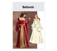 Butterick McCall's Patterns B4571 - Patrón con Instrucciones para Coser Disfraces de Doncella (Tallas de L a XXL), Color Blanco