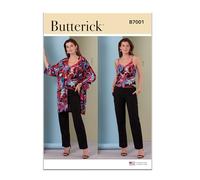 BUTTERICK Paper Pattern B7001U5 - Patrón para chaqueta, camisola y pantalones para mujer U5 (16-18-20-22-24)