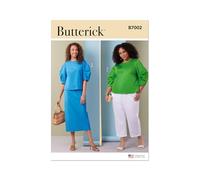 BUTTERICK Paper Pattern B7002AA - Patrón para camisetas, faldas y pantalones para mujer (10-12-14-16-18)