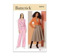 BUTTERICK Patrón de costura B7012K5 para chaqueta, falda y pantalones de mujer K5 (8-10-12-14-16)