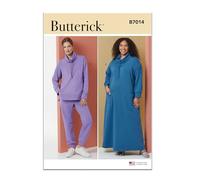 Butterick Patrón de costura B7014AA para vestido de descanso para mujer y camiseta AA (XS-S-M-L-XL)