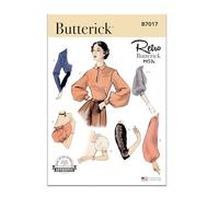 BUTTERICK Patrón de costura B7017A Conjunto de Mangas para Vestidos y Blusas A (S-M-L-XL)